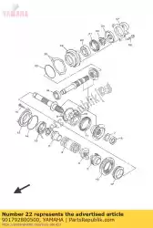 Ici, vous pouvez commander le écrou auprès de Yamaha , avec le numéro de pièce 901792800500: