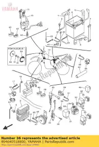 yamaha 904640518800 zacisk (4 szt.) - Dół