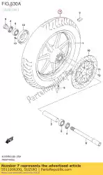 Here you can order the tire,front from Suzuki, with part number 5511006J00: