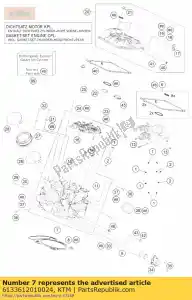 ktm 6133612010024 cyl. cabeza cpl. trasero 2014 - Lado inferior