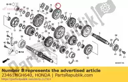Here you can order the gear, counter third (32t) from Honda, with part number 23461MGH640: