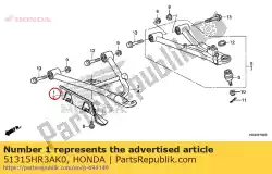 Ici, vous pouvez commander le garde r fr inboard auprès de Honda , avec le numéro de pièce 51315HR3AK0: