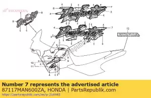 honda 87117MAN600ZA aucune description disponible pour le moment - La partie au fond