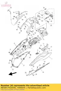 yamaha 4B5847450000 gruppo luci licenza - Il fondo