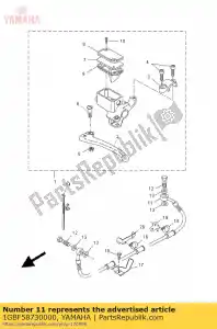 yamaha 1GBF58730000 w??, hamulec 2 - Dół