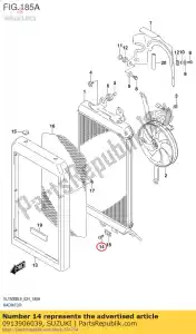 suzuki 0913906039 tornillo - Lado inferior