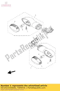 yamaha 5D1H33100000 knipperlicht voorzijde 1 - Onderkant