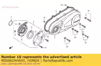 90006GAHA00, Honda, jeu de boulons, spécial, 6x27 honda fes nes pes sh 125 150 2005 2006 2007 2008 2009 2010 2011 2012 2013, Nouveau