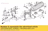 18322HN7000, Honda, calor protetor honda trx400fa fourtrax rancher at 400 , Novo