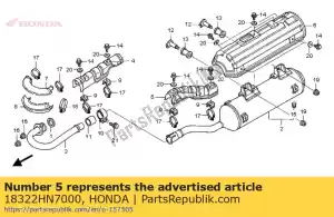 Honda 18322HN7000 calor protetor - Lado inferior