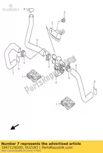 suzuki 1847129G00 manguera, segundo va de aire - Lado inferior