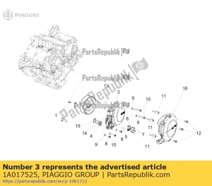 aprilia 1A017525 coperchio volano al apr tuono v4 1100 21 - Onderkant