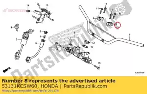 Honda 53131KCSW60 uchwyt, uchwyt górny - Dół