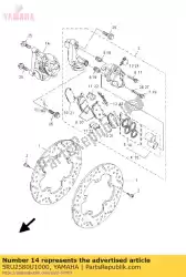 Aqui você pode pedir o compasso de calibre (direita) em Yamaha , com o número da peça 5RU2580U1000: