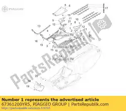 Ici, vous pouvez commander le fu? Raumabdeckung auprès de Piaggio Group , avec le numéro de pièce 67361200YR5: