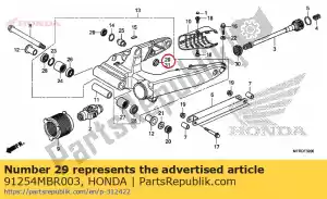 Honda 91254MBR003 parapolvere, 16x26x2,5 - Il fondo