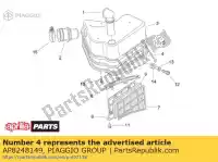 AP8248149, Piaggio Group, Base du boîtier de filtre aprilia mojito custom t eng retrÃ² 0 50 2, Nouveau