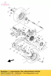 Here you can order the rear wheel comp. From Yamaha, with part number 5NDF53902100: