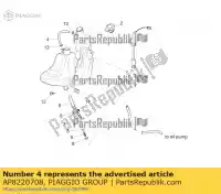 AP8220708, Piaggio Group, Tubo de óleo 6x10,5 aprilia  sr zd4kla00 zd4vfb00, zd4vfd00, zd4vfu00, zd4vfj, zd4vz000 50 2004 2005 2006 2007 2008 2009 2010 2011 2012 2013 2014 2016 2017 2018 2019 2020 2021 2022, Novo