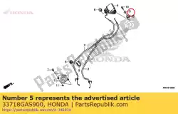 Aquí puede pedir collarín, montaje de luces traseras de Honda , con el número de pieza 33718GAS900: