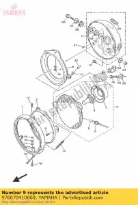 yamaha 976070410800 vite, testa bombata con rondella - Il fondo