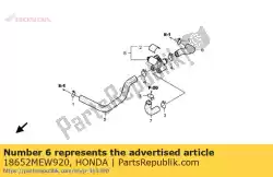 Here you can order the tube b (ai) from Honda, with part number 18652MEW920: