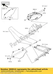 Ici, vous pouvez commander le côté couvercle, droit, blanc cassé kx450fcf auprès de Kawasaki , avec le numéro de pièce 360010600266: