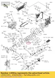 Here you can order the 01 cover,heat guard,rr from Kawasaki, with part number 140921061: