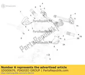 Piaggio Group 1D000676 elektrisch bedieningsapparaat dx - Onderkant