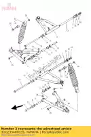 3GG235400035, Yamaha, przednia górna cz??? ramienia (lewo) yamaha yfz banshee banchee 350, Nowy