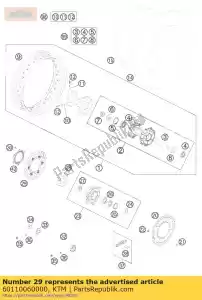 ktm 60110060000 tarcza hamulcowa tylna d = 240mm 06 - Dół