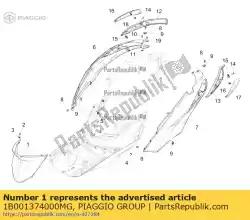 Tutaj możesz zamówić klapka od Piaggio Group , z numerem części 1B001374000MG: