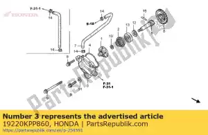 Honda 19220KPP860 couvercle, pompe à eau - La partie au fond