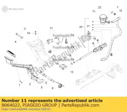 Qui puoi ordinare interruttore di arresto da Piaggio Group , con numero parte B064022: