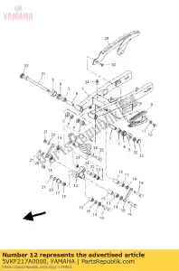 yamaha 5VKF217A0000 relé de brazo 1 - Lado inferior