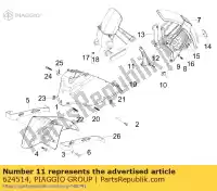 624514, Piaggio Group, soutien lh aprilia gilera  nexus sr sr max zapm3560, zd4m3560 zd4m357, zapm357 125 250 300 2006 2007 2008 2009 2011 2016 2017, Nouveau