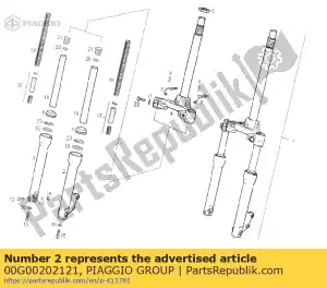 Piaggio Group 00G00202121 l.h. assy manica - Il fondo