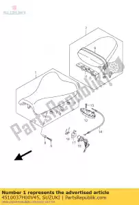 Suzuki 4510037H00V45 siège assy - La partie au fond