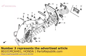 Honda 80101MCAH01 guardabarros b, rr. - Lado inferior