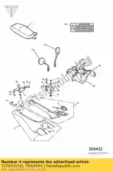 Ici, vous pouvez commander le ensemble de capuchon d'extrémité auprès de Triumph , avec le numéro de pièce T2305515JI: