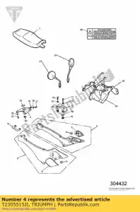 triumph T2305515JI eindkap assy - Onderkant