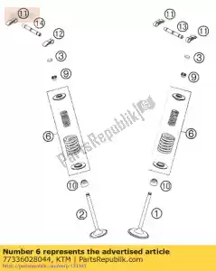 ktm 77336028044 kit molle valvole - Il fondo