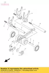 Ici, vous pouvez commander le fourche, changement de vitesse 1 auprès de Yamaha , avec le numéro de pièce 2GB185110000: