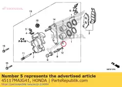 Tutaj możesz zamówić t? Ok a, 25x27 od Honda , z numerem części 45117MAJG41: