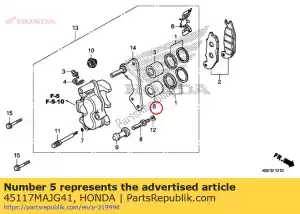 honda 45117MAJG41 pistão a, 25x27 - Lado inferior