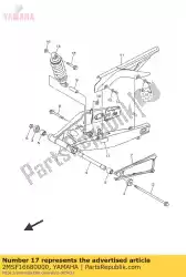 Qui puoi ordinare etichetta, pneumatico da Yamaha , con numero parte 2MSF16680000: