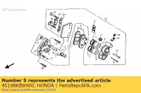 45108KB9960, Honda, primavera, almohadilla honda ca clr cmx f (j) portugal / kph nsr nx 125 250 1988 1989 1997 1998 1999 2000 2001, Nuevo