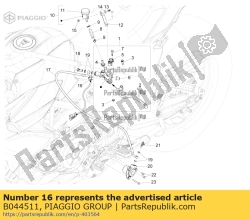 Aprilia B044511, Clutch switch, OEM: Aprilia B044511