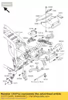 132711699, Kawasaki, plaque, séjour, rh zr1100-c4 kawasaki zrx zxr 1100 1200 1997 1998 1999 2000 2001 2002 2003 2004 2005 2006, Nouveau