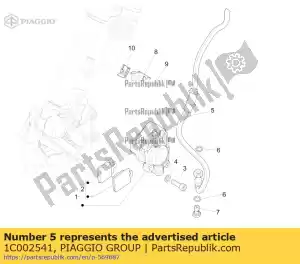 Piaggio Group 1C002541 hose front brake - Bottom side